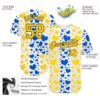 Custom 3D Pattern Design Hearts Painted In The Colors Of The Ukrainian Flag Authentic Baseball Jersey