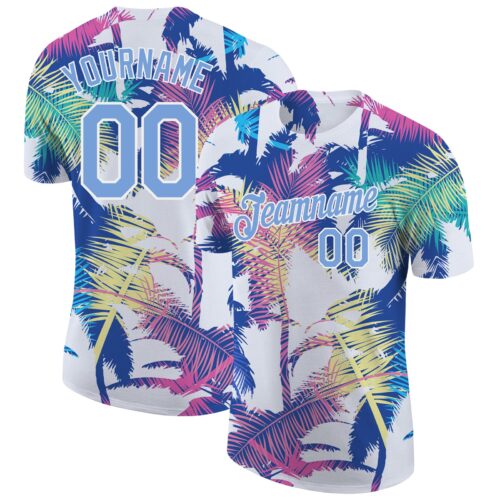3DPattern0733 Custom 3D Pattern Design Hawaii Palm Trees Performance T-Shirt