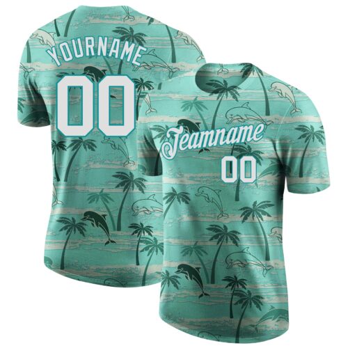 3DPattern0746 Custom 3D Pattern Design Hawaii Palm Trees Performance T-Shirt