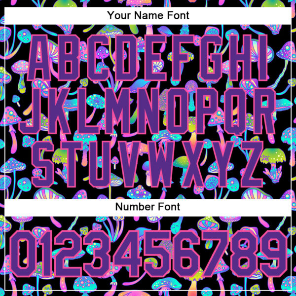 Custom 3D Pattern Design Magic Mushrooms Psychedelic Hallucination Authentic Baseball Jersey