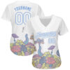 Custom 3D Pattern Design Colorful Flowers And Mushrooms Psychedelic Hallucination Authentic Baseball Jersey