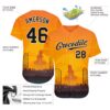 Custom 3D Pattern Halloween Horror Night Authentic Baseball Jersey