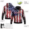 Custom Stitched White Red Royal-Black 3D American Flag Fashion Sports Pullover Sweatshirt Hoodie