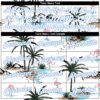 Custom Stitched White White-Light Blue 3D Pattern Design Hawaii Palm Trees Sports Pullover Sweatshirt Hoodie