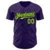 Custom Purple Neon Green-Black 3D Halloween Bat Party Costume Ideas Authentic Baseball Jersey