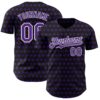 Custom Black Purple-White 3D Halloween Pumpkin Party Costume Ideas Authentic Baseball Jersey