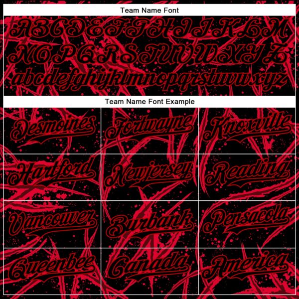 Custom Black Red 3D Halloween Horror Night Trick Treat Party Costume Ideas Authentic Baseball Jersey