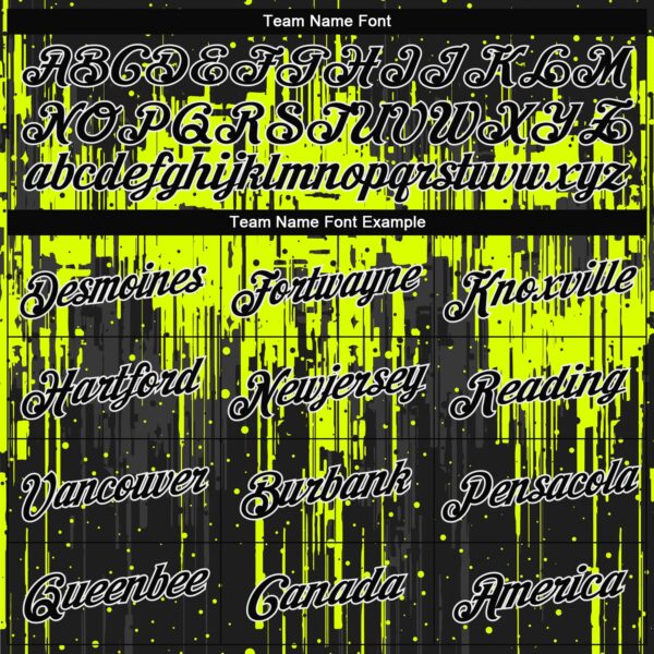 Custom Stitched Neon Green Black-White 3D Pattern Design Dripping Splatter Art Sports Pullover Sweatshirt Hoodie