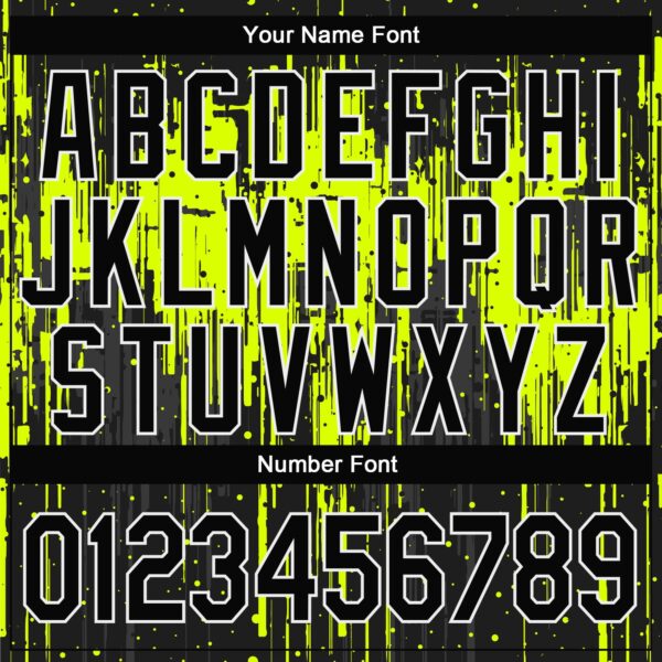 Custom Stitched Neon Green Black-White 3D Pattern Design Dripping Splatter Art Sports Pullover Sweatshirt Hoodie