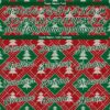 Custom Stitched Red Green-White 3D Christmas Trees Sports Pullover Sweatshirt Hoodie