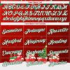 Custom Stitched Red White-Kelly Green 3D Christmas Sports Pullover Sweatshirt Hoodie