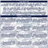 Custom White White-Navy 3D Pattern Design Authentic Baseball Jersey