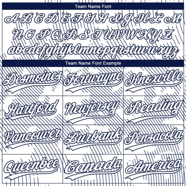 Custom White White-Navy 3D Pattern Design Authentic Baseball Jersey