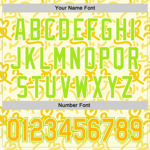 Custom Cream Gold Neon Green-White Valentine's Day Love Heart Authentic Baseball Jersey