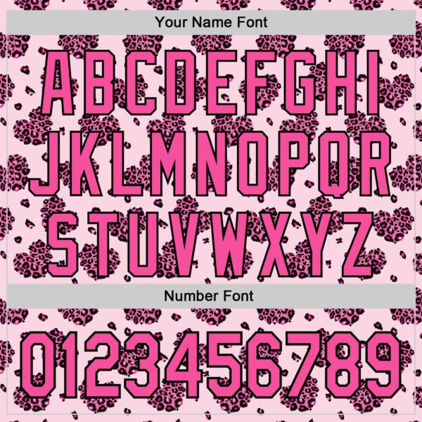 Custom Pink Black Valentine's Day Love Heart Authentic Baseball Jersey