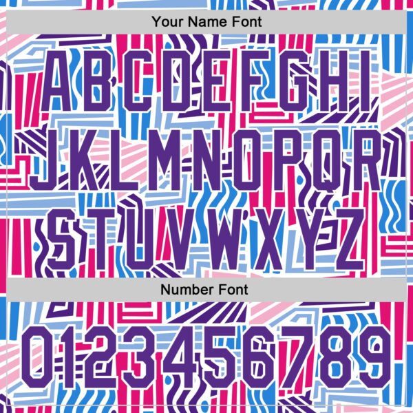 Custom Blue Purple Red-White Valentine's Day Line Authentic Baseball Jersey