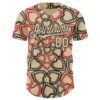 Custom City Cream Black Valentine's Day Love Heart Authentic Baseball Jersey