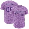 Custom Light Purple Purple-White Valentine's Day Love Authentic Baseball Jersey