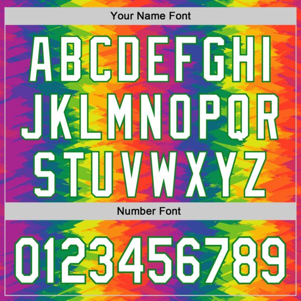 Custom Rainbow White-Grass Green Valentine's Day Gradient Pride Month Love Is Love Authentic Baseball Jersey