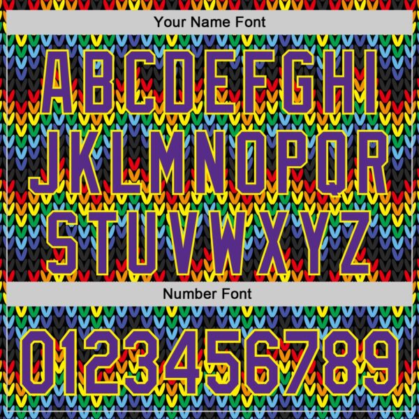 Custom Black Purple-Light Yellow Valentine's Day Love Heart Pride Month Love Is Love Authentic Baseball Jersey