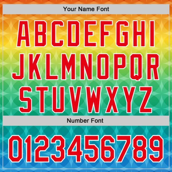 Custom Yellow Fire Red Green Blue-White Valentine's Day Pride Month Love Is Love Authentic Baseball Jersey