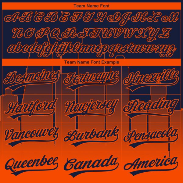 Custom Stitched Navy Orange Gradient Fashion Houston City Edition Sports Pullover Sweatshirt Hoodie