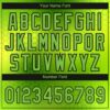Custom Neon Green Neon Green-Black 3D Pattern Design Authentic Baseball Jersey