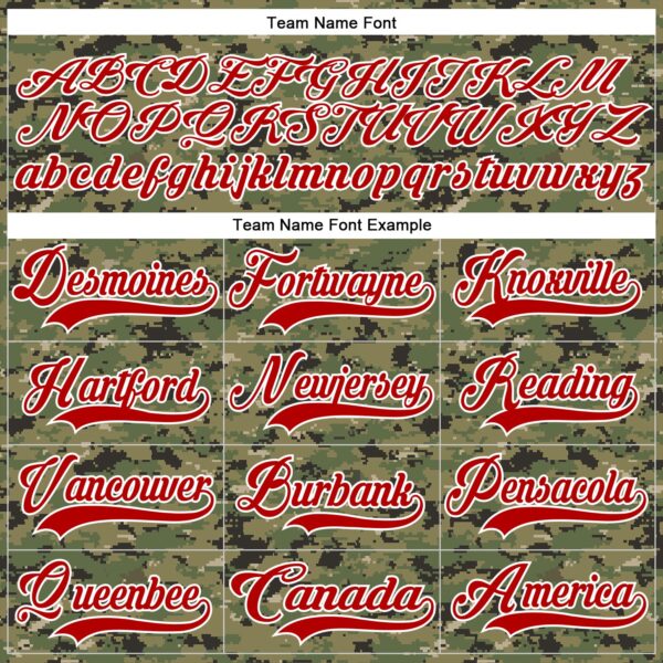 Custom Camo Red Royal-White American Flag Camouflage Hockey Lace Neck Jersey