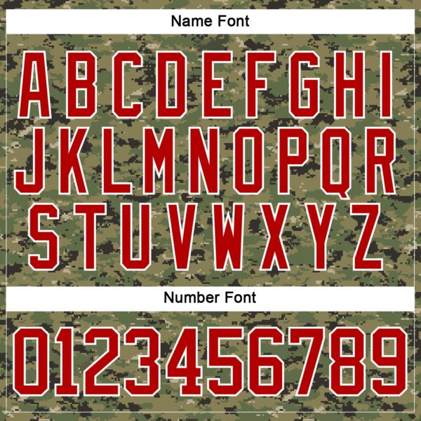 Custom Camo Red Royal-White American Flag Camouflage Hockey Lace Neck Jersey