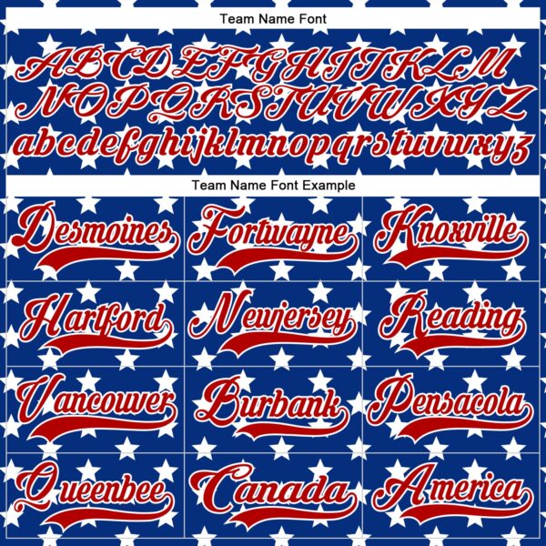 Custom White Red-Royal American Flag Hockey Lace Neck Jersey