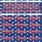 Custom White Red-Royal American Flag Hockey Lace Neck Jersey