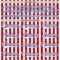 Custom White Red-Royal American Flag Hockey Lace Neck Jersey