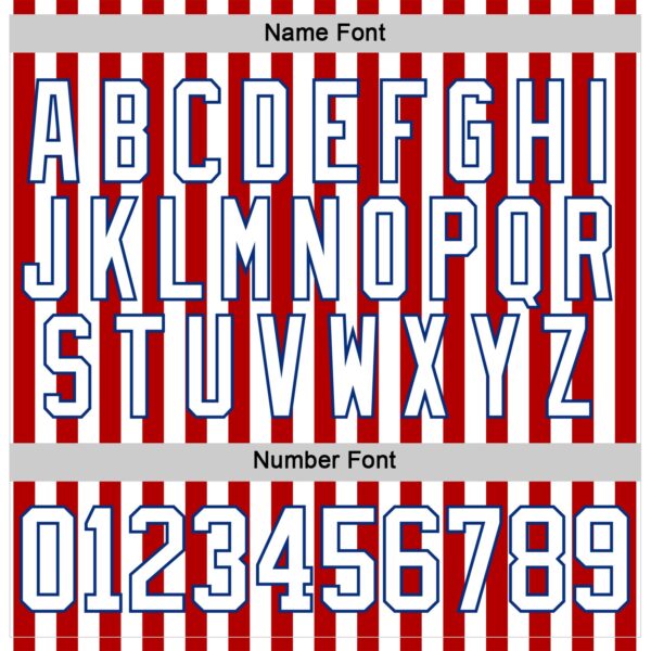 Custom White Red-Royal American Flag Hockey Lace Neck Jersey