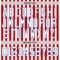 Custom White Red-Royal American Flag Hockey Lace Neck Jersey