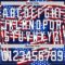 Custom Navy White Red-Royal American Flag Grunge Hockey Lace Neck Jersey