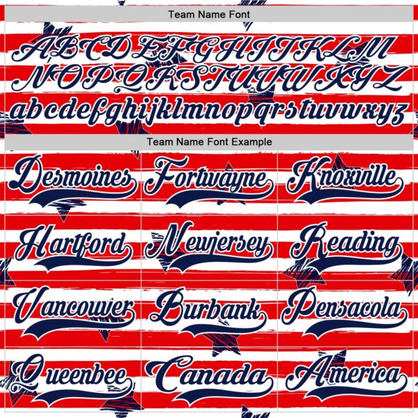 Custom White Navy Red-White American Flag Hockey Lace Neck Jersey