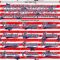 Custom White Navy Red-White American Flag Hockey Lace Neck Jersey
