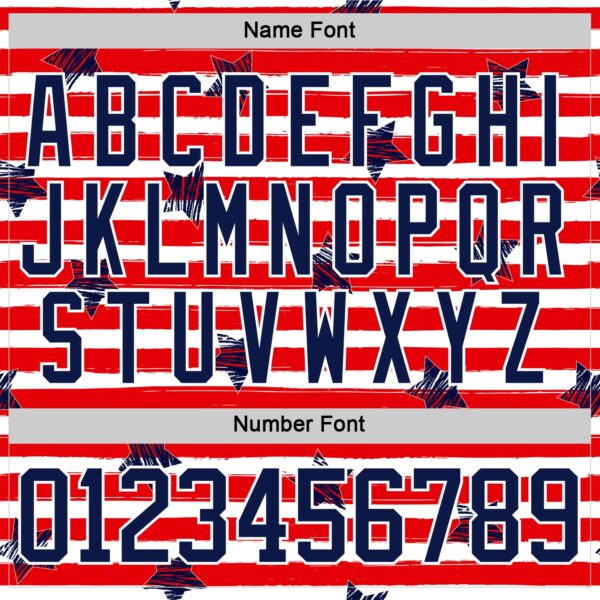 Custom White Navy Red-White American Flag Hockey Lace Neck Jersey