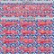 Custom Royal Fire Red-White American Flag Hockey Lace Neck Jersey