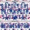 Custom White Royal-Red American Flag Hockey Lace Neck Jersey