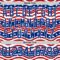 Custom White Royal-Red American Flag Hockey Lace Neck Jersey