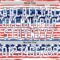 Custom White Red-Navy American Flag Painted Hockey Lace Neck Jersey