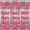 Custom White Fire Red-Blue American Flag Hockey Lace Neck Jersey