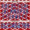 Custom Red Royal-White American Flag Hockey Lace Neck Jersey