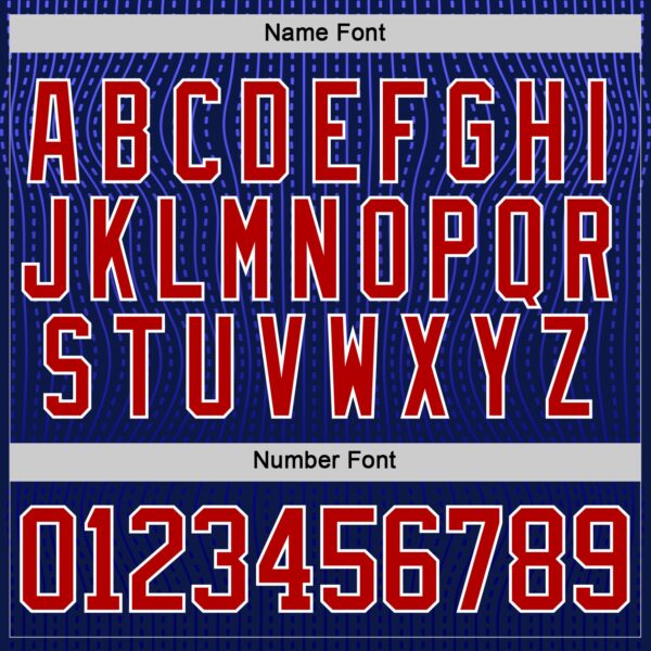 Custom Navy Red Royal-White American Flag Hockey Lace Neck Jersey