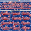 Custom Royal Red-White American Flag Hockey Lace Neck Jersey