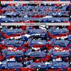 Custom Camo Royal Black-White American Flag Digital Camouflage Hockey Lace Neck Jersey