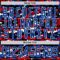 Custom Camo Royal Black-White American Flag Digital Camouflage Hockey Lace Neck Jersey