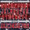 Custom Black Red-White American Flag Hockey Lace Neck Jersey