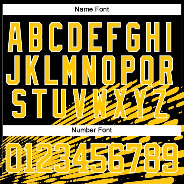 Custom Black Yellow-White Foodie Funny Hamberger Hockey Lace Neck Jersey